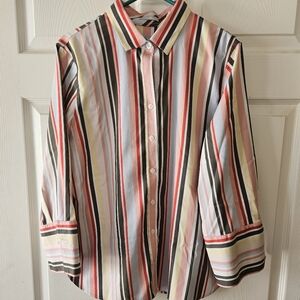 Ladies Chicos multi stripe blouse